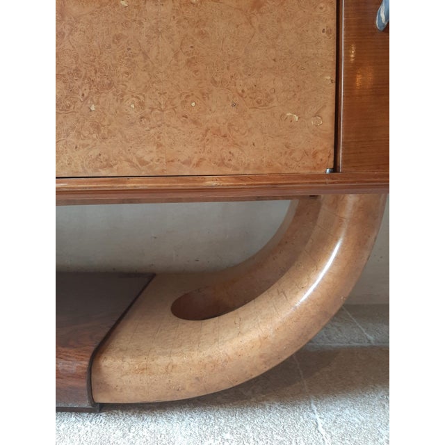 Mid-Century Italian Sideboard with Mirror attributed to Osvaldo Borsani, 1940s For Sale - Image 11 of 18