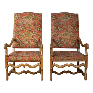 Set of French Louis XIV Style Armchairs, 1800