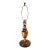 19th Century American Folk Art Turned Parquetry Wood Table Lamp For Sale
