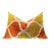 Handmade Fall Silk Velvet Throw Pillow, Orange and Yellow Geometric Design With Down Feather Insert For Sale