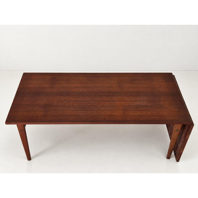 Mid-Century Modern Danish Extendable Coffee Table in Teak by Grete Jalk for Poul Jeppesens Møbelfabrik, 1960s For Sale - Image 3 of 17