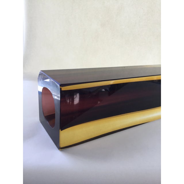 Murano 1980s Vintage Murano Glass Vase For Sale - Image 4 of 10