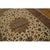 1940s 1940s Beige Mid Century Modern Medallion Tabriz Handknotted Silk Highlights Rug For Sale - Image 5 of 7