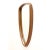 Brown Mid Century Danish Teak Sculpted Shield Mirror For Sale - Image 8 of 10