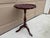 Wood Vintage Georgian Embossed Red Leather Top Mahogany Side Table For Sale - Image 7 of 10