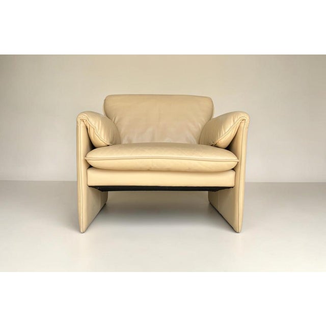 Leather Armchair by Axel Enthoven for Leolux, 1983 For Sale - Image 6 of 14