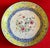 Yellow Antique 18th C. Chinese Qianlong Period (1736 - 1795) Canton Dish Painted Enamel on Copper With Flowers, Cricket and Bat For Sale - Image 8 of 13