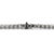 14k White Gold 4-Prong 9.83ctw Lab Grown Diamond Tennis Chain Necklace For Sale - Image 4 of 8