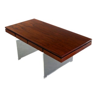 Danish Rosewood Desk by Poul Norreklit for Sigurd Hansen, 1960s For Sale