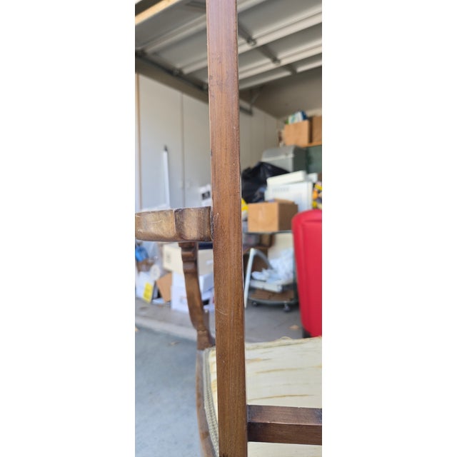 Wood Edwardian Mahogany Armchair W/ Mother of Pearl Inlay – C1900 For Sale - Image 7 of 7