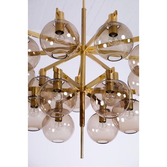 Brass Chandelier Model 348/15 from Hans-Agne Jakobsson, 1960s For Sale - Image 11 of 14