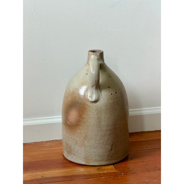 19th C. Blue Bird Stoneware Jug With Cobalt Decoration, Impressed 2 For Sale In New York - Image 6 of 8