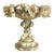 Antique Italian Carved Alabaster Centerpiece With Grape Clusters and Dolphins For Sale