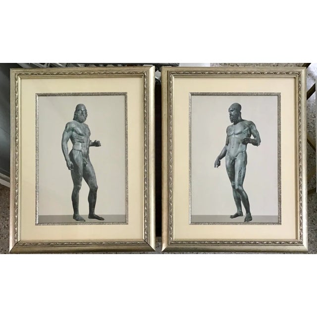 Pair of Photograph Prints of Antique Ancient Greek Male Nude Sculpture.