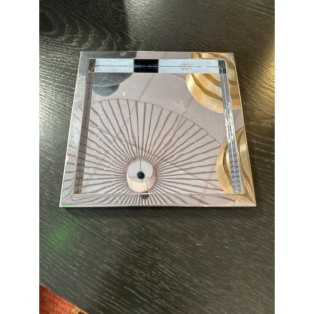1970s Chrome Bronze Pocket Tray by Jean Claude Mahey For Sale - Image 5 of 8