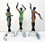 Formia Murano 1980s Italian Colorful Murano Glass Set 3 Ballet Dancers For Sale - Image 4 of 12