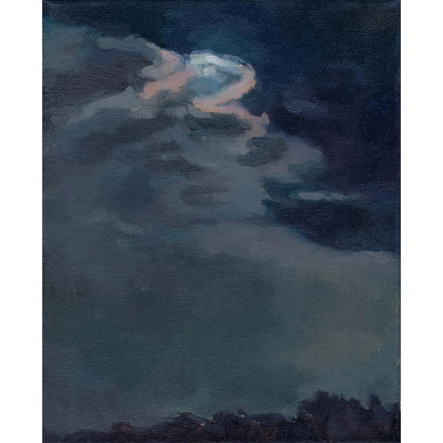 Contemporary Moon and Clouds Limited Edition Print, Moody Landscape Art by Michelle Farro For Sale - Image 3 of 6