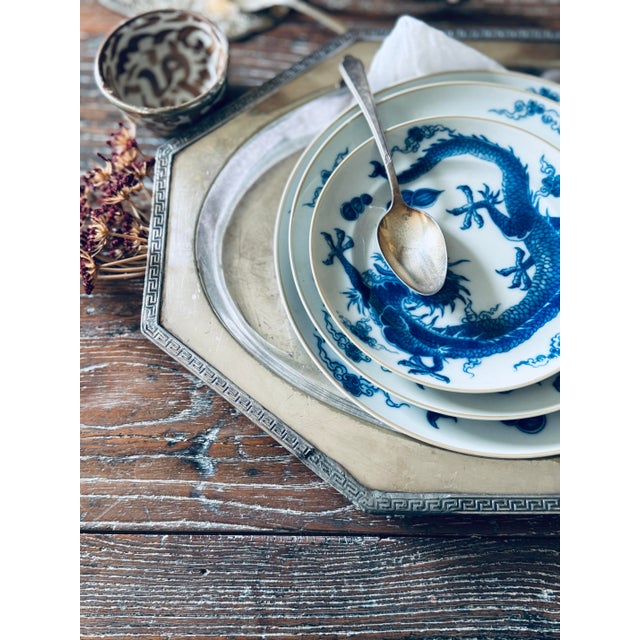Mottahedeh Vintage Mottahedeh Blue Dragon Plates – Set of 3 Graduated Sizes For Sale - Image 4 of 12