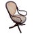 Early 20th Century Vienna Secession Bent Oak & Cane Swivel Desk Chair No 11 by Thonet For Sale - Image 4 of 8