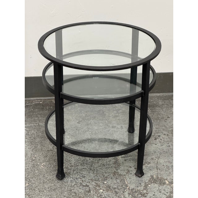 Tanner Round Glass End Table For Sale - Image 12 of 12