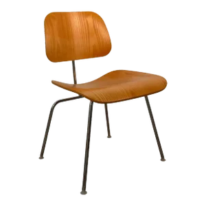 Eames for Herman Miller DCM Plywood and Chrome Chair Mid Century Modern