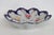 Floral Scalloped Porcelain Bowl With Blue Trim and Gold Lattice Details 4839b For Sale - Image 14 of 14