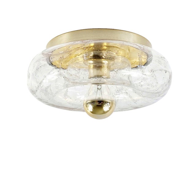 Stunning donut-shaped mid century modern ceiling mount fixture from doria leuchten, germany, 1960s. Round biomorphic...