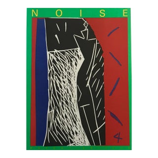 Aki Kuroda Original Lithograph N4-1 Noise 1988 For Sale