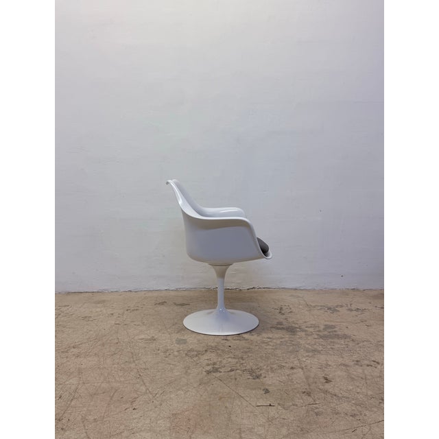 2000 - 2009 Eero Saarinen Tulip Pedestal Arm Chairs for Knoll - A Pair For Sale - Image 5 of 12