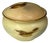 Royal Worcester Blush Ivory Miniature Pot: Hand-Painted Robin, c. 1905 For Sale