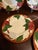 This set of 7 hand-painted Franciscan Apple Bread Plates from England features a vintage mid-century modern style with a...
