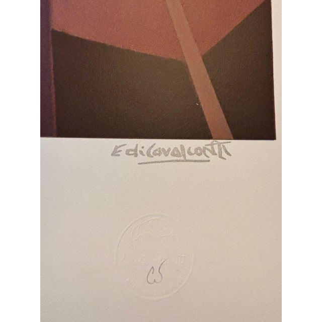 Art Deco Di Cavalcanti Posthumous Limited Edition Serigraph – Woman on the Balcony For Sale - Image 3 of 4