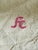 Authentic mid-century Italian utility linen sourced in Italy, featuring a hand-embroidered FC monogram in soft pink. This...