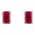 1.16ct Pigeon Red Ruby Prong Set Earrings in 14k Gold July Birthstone- 2 Pieces For Sale