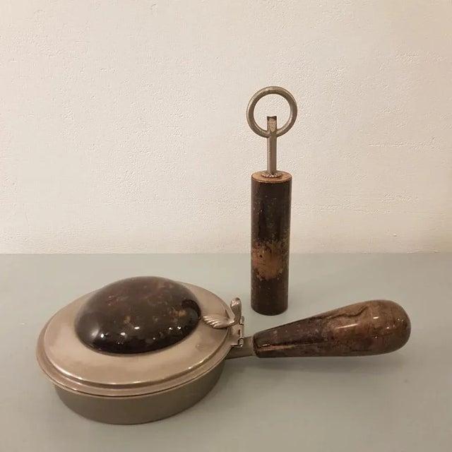 Silent Butler and Bottle Opener by Aldo Tura, 1960s, Set of 2 For Sale - Image 11 of 11
