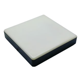 Vintage Square Metal and Acrylic Wall Lamp, Italy, 1970s For Sale