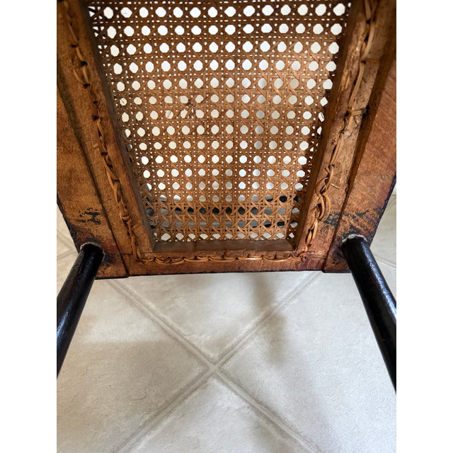 Ebony Federal/Hitchcock Attributed 19th Century High Chair For Sale - Image 8 of 13