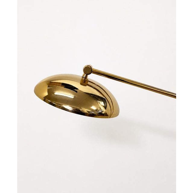 Vintage Style Reclining Gilt Floor Lamp, 2000s For Sale - Image 3 of 11