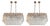 Pair of Murano Glass Clear Star Chandelier | 72 Tubes For Sale