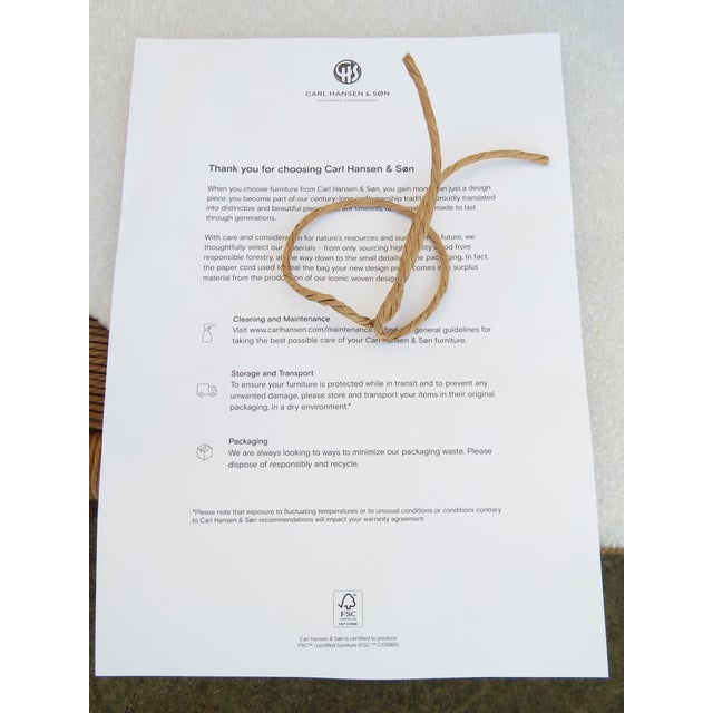 Wood Danish Modern Hans Wegner Wishbone Chair Pair ~ Carl Hansen ~ Mid Century Accent or Dining For Sale - Image 7 of 18