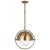 Transitional Thomas O'Brien By Visual Comfort Studio Bacall 1-Light Large Pendant in Burnished Brass For Sale - Image 3 of 3