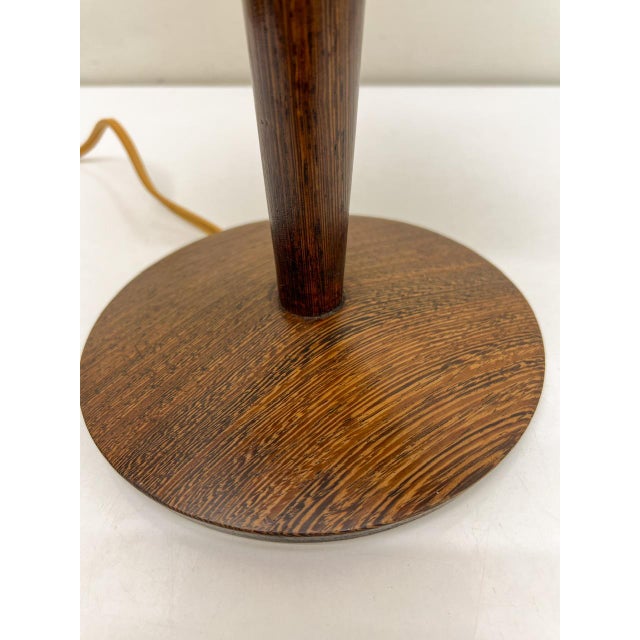 Mid-Century Wood and Fiber Table Lamp attributed to Louis Kalff for Philips, 1950s For Sale - Image 13 of 15
