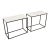Pottery Barn Delaney Rectangular Marble End Tables, Pair For Sale