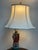 Design Plus Gallery presents a Vintage Chinese Famille Rose Porcelain Court Figure Table Lamp. The sculptural ceramic body...