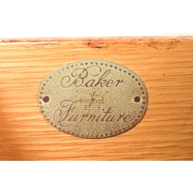 Baker Furniture Chippendale Carved Mahogany Nightstands, Newly Refinished For Sale - Image 9 of 15