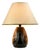 Vintage Art Deco Ceramic and Metal Table Lamp, Italy, 1970s For Sale