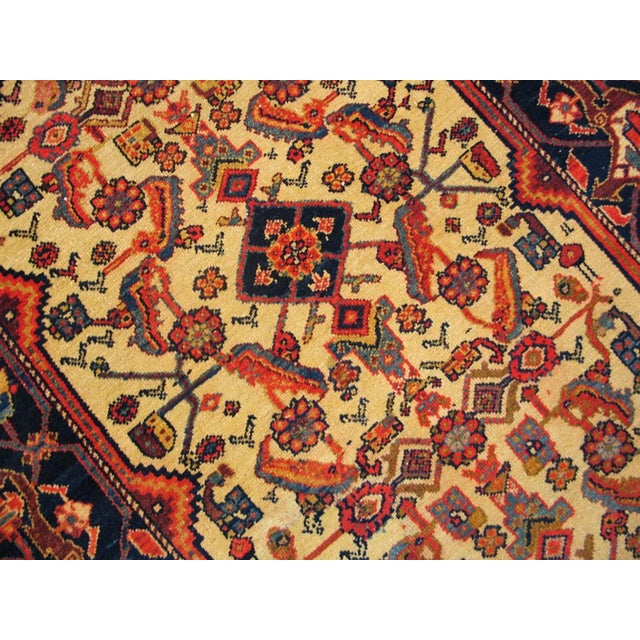 Antique Malayer Persian Ivory 1890s Rug, Circa Date: 1890s. This exceptional example of 19th-century weaving hails from...