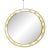 1960s Italian Backlit Wall Mirror With Shell Motif For Sale