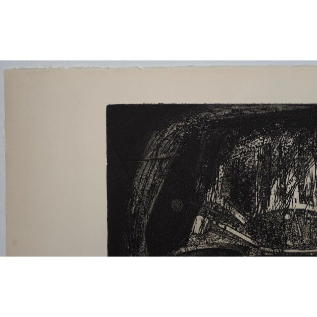 1960s Terry Haas (Czechoslovakia, B.1923) "Of the Earth" Etching W/ Aquatint C.1960 For Sale - Image 5 of 8