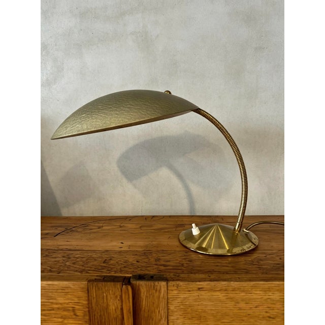 1950s Modernist Goose Neck Table Lamp by Gebrüder Cosack Ligting, Germany, 1950s For Sale - Image 5 of 11